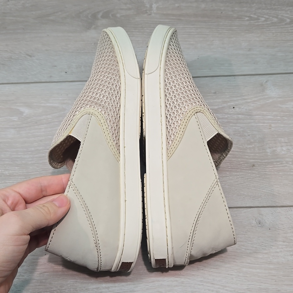 Olukai Women Pehuea Comfort Slip-On Sneakers in Light Beige Shoes Sz 8.5 - Picture 8 of 11